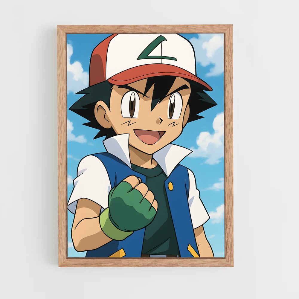 Poster Ash ketchum – affiche Pokemon (vue 4)